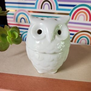 Japanese Porcelain Owl Incense Burner